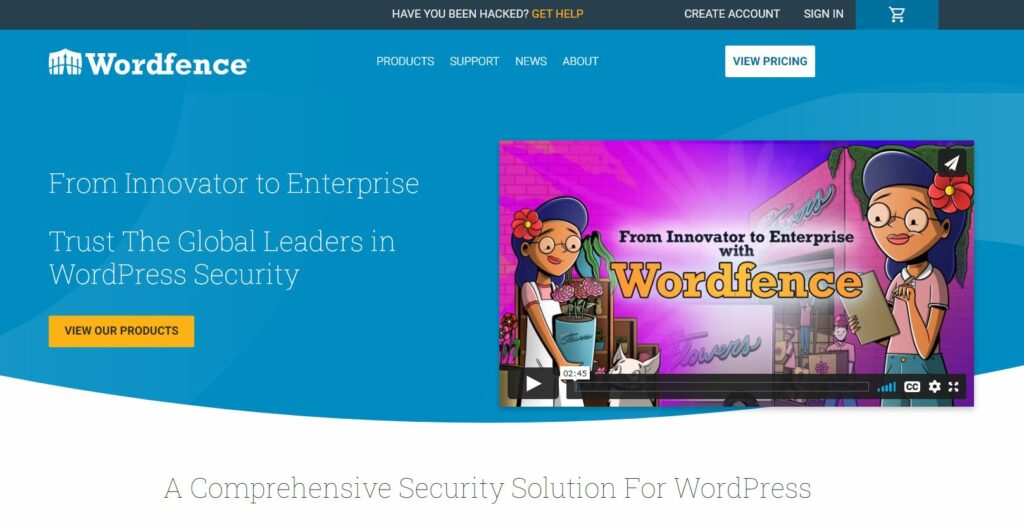 Wordfence website