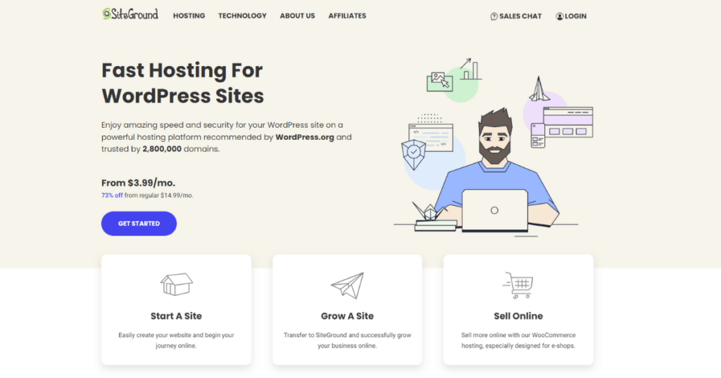 Siteground hosting