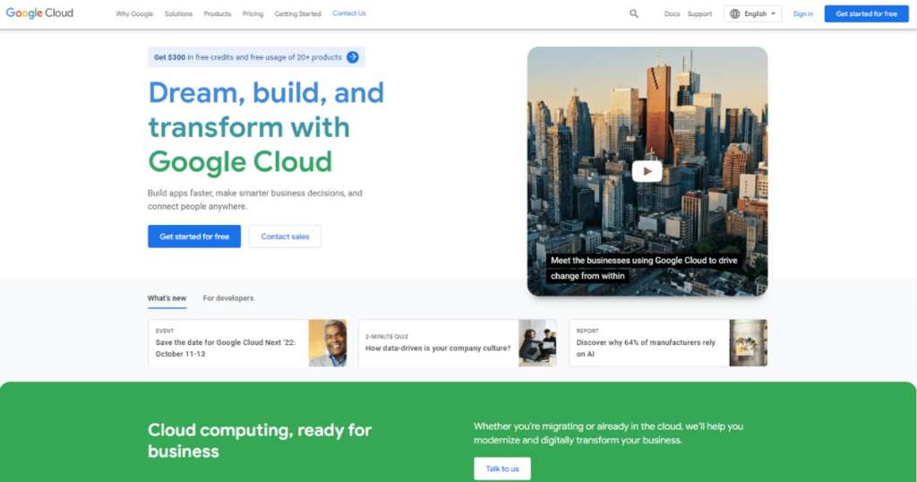 Google Cloud hosting